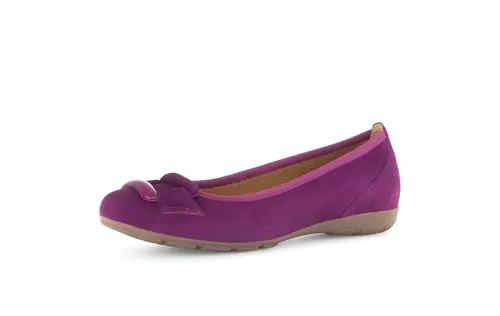 Gabor Damen Klassische Ballerinas, Frauen Flats,Slip-ons,klassisch elegant,Ballerinen,Pumps,Halbschuhe,Sommerschuhe,Slipper,Orchid,38 EU / 5 UK