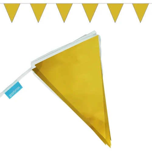 Wimpelkette 10 m Goldene Hochzeit Goldhochzeit 50 Jahre Gold Fest Jubiläum