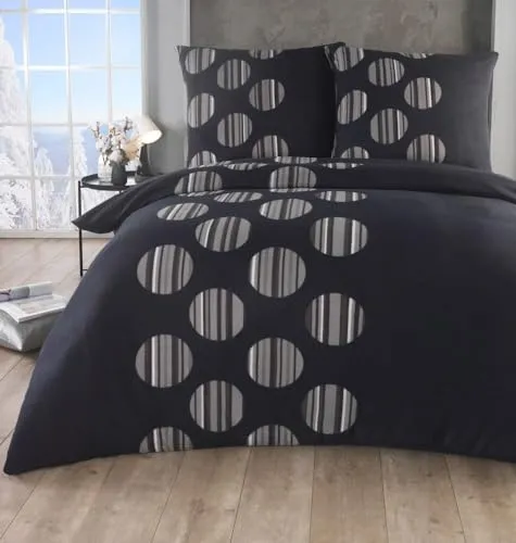 Warme Winter Thermo Fleece Bettwäsche 135x200 155x220 200x200 kuschelige Flausch Bettbezug + Kissenbezug 80x80, Größe:200x200 + 2X 80x80, Design - Motiv:Design 4