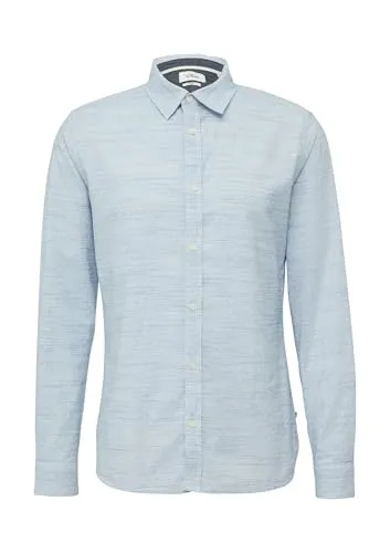 s.Oliver Langarmhemd Slim Fit - Stylisches Hemd mit Kentkragen und strukturiertem Design, ideal für Büro und Freizeit. Der Baumwollstretch sorgt für hohen Tragekomfort den ganzen Tag.