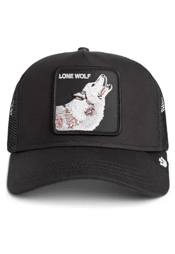 Goorin Bros. Lone Wolf Trucker Cap - Trucker Cap aus hochwertigem Material mit verstellbarem Druckknopf-Verschluss. Ideal für jeden Tag, sorgt für Komfort und Authentizität mit holografischem Aufkleber.