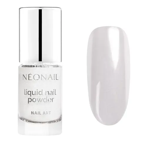 NÉONAIL Liquid Nail Powder Chrome 01 - Flüssiger Nagelpuder - Chrome Nail Powder - Glitzer Nägel Puder - Nail Art - Nageldesign Zubehör - Glitter Powder - Chrom Nagelpuder - Silber - 6,5 ml