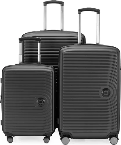 HAUPTSTADTKOFFER - Mitte - 3-teiliges Koffer-Set mit Hartschale und TSA - Praktisches 3er Set: Handgepäck, mittelgroßer Trolley und großer Reisekoffer. Robuste Hartschale, 4 Rollen und TSA-Schloss für sicheres Reisen. Ideal für Kurz- und Langtrips.