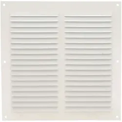 Ms Beschläge - Abluftgitter Wetterschutzgitter Lamellengitter Aluminiumgitter Weiß 200x200
