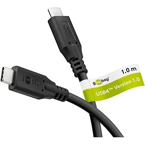 goobay USB-C Gen 4 Kabel 100 W - Schnellladekabel mit 40 Gbit/s Datenübertragung, ideal für 8K@60Hz Video und Hochleistungsgeräte