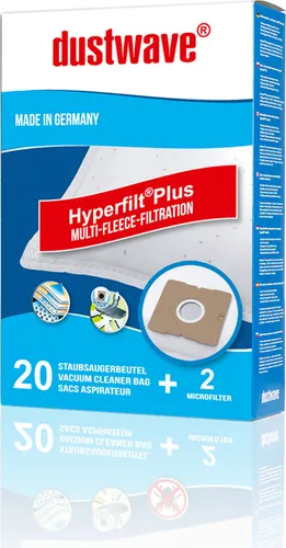 20x dustwave® PREMIUM-Staubsaugerbeutel für Clean Maxx - KPA09E-9 / Extradickes Vlies für Allergiker - Markenstaubfiltertüten