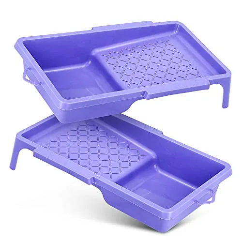 Blue Dolphin™ Farbwanne Klein 17cm x 30cm Violett 330 Serie Profi Kunststoff | PP Farbschale Lackschale Lackierschale Lackierwanne Lackwanne | Malerbedarf Maler Werkzeug Malerzubehör