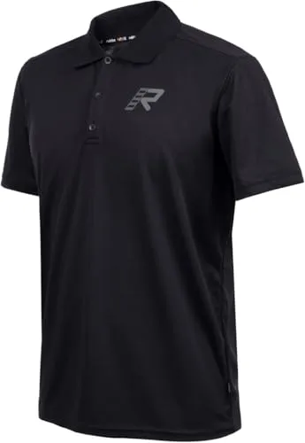 Rukka R-Team Polo Shirt, schwarz, Größe S - Herren-Shirt mit Umlegekragen und halber Knopfleiste, ideal für sportliche Aktivitäten und Freizeit.