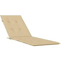 vidaXL Liegenauflage Melange Beige - Liegenauflage für Gartenmöbel, mit weicher Schaumstoffpolsterung für hohen Sitzkomfort und rutschfestem Design. Ideal für Garten und Innenräume!