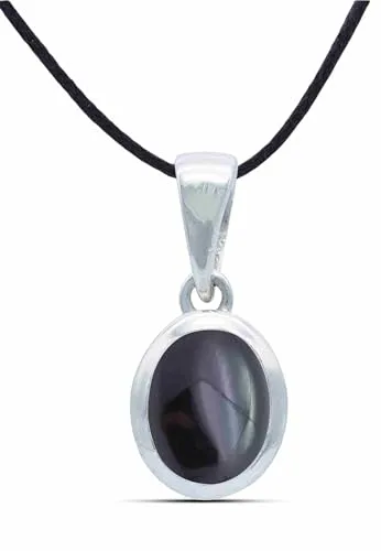 mantraroma Kettenanhänger 925 Silber Onyx - Elegantes Unikat für Damen - Anhänger für Damen aus hochwertigem 925 Sterling Silber mit einzigartigem Onyx-Edelstein, handgefertigt und verstellbar für jeden Anlass.
