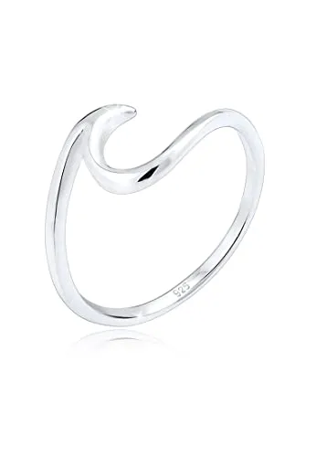 Elli Fingerring Wellen Wave Maritim Meer 925 Silber von Elli