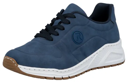 RIEKER Damen Sneaker Gr. 40 in jeansblau - Sportliche Sneaker aus Lederimitat mit MemoSoft-Innensohle für optimalen Komfort. Ideal für Freizeitaktivitäten und perfekt für einen lässigen Look.