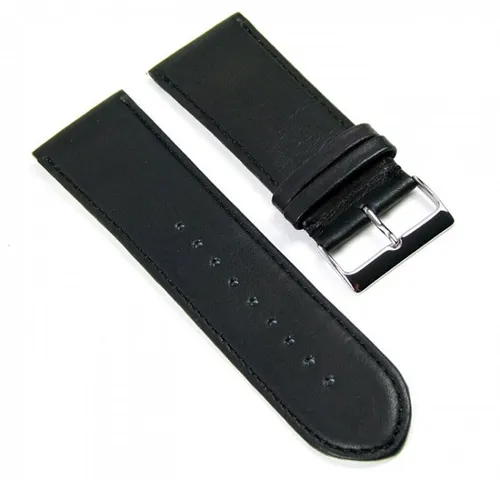 Beach Uhrenarmband Ersatzband Kalbslederband 28mm schwarz 404828S