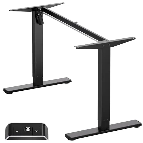 ONKRON höhenverstellbarer Schreibtisch Gestell mit Motor in schwarz von ONKRON