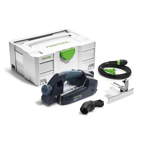 Festool EHL 65 EQ-Plus Einhandhobel 720 W - Präzise Hobelung für Profis - Elektrohobel mit 720 W Leistung und 65 mm Hobelbreite, ideal für exakte Oberflächenbearbeitung und vielseitige Anwendungen im Handwerk.