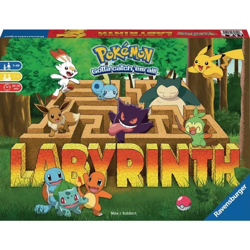 Ravensburger 26949 - Pokémon Labyrinth Familienspiel, für 2-4 Spieler ab 7 Jahren, spannender Spielspaß mit strategischem Labyrinth-Design
