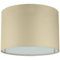 Wogati Lampenschirm Premium Hänge- und Stehlampe Lampenschirm Wogati beige|goldfarben Ø 20 cm