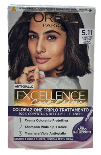 L'ORÉAL Paris EXCELLENCE Cool Creme Haarfarbe 5.11 Ultra-Kaltes Hellbraun