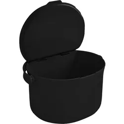 Behälter für Küchenabfälle, formschöner Komposteimer, Biomüll-Eimer, schwarz