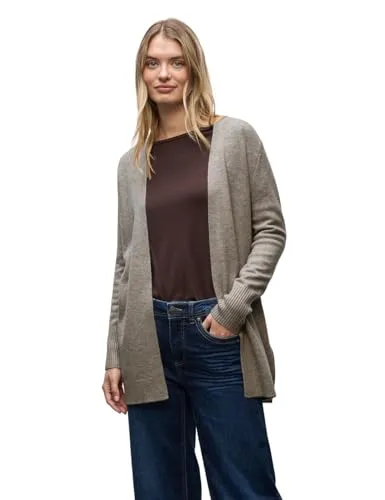 Street One Damen Offener Cardigan - Eleganter offener Cardigan für Damen, ideal für Layering. Langarm und mit Rippbündchen, bietet er einen angenehmen Tragekomfort für jeden Anlass.