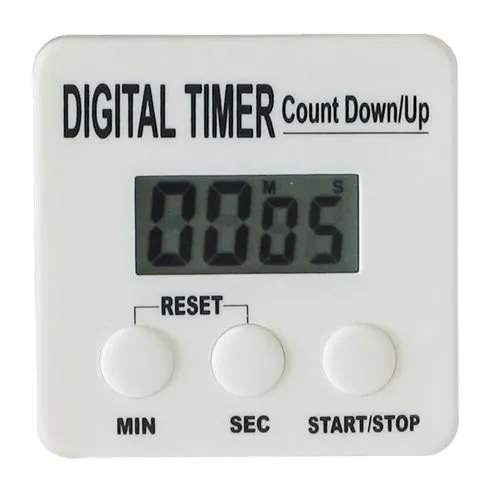 Digital Timer Count Down Zähler Küchenwecker Eieruhr Kurzzeitmesser Magnet weiß