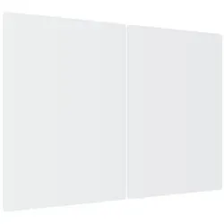 ALLboards Glas Herdabdeckplatte PREMIUM SUPER WHITE 2er Set in weiß von ALLboards