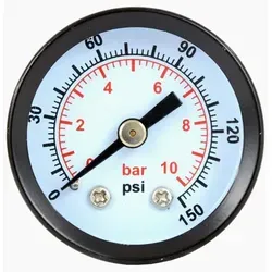 Manometer-druckuhr Bis 10 Bar, 1/4 Zoll, 40 Mm Für Pneumatik