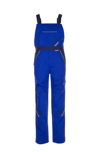 Planam Latzhose Highline Größe 54 - Robuste Latzhose in kornblau/marine, ideal für Handwerk und Industrie, bietet hohen Tragekomfort und praktische Taschen.