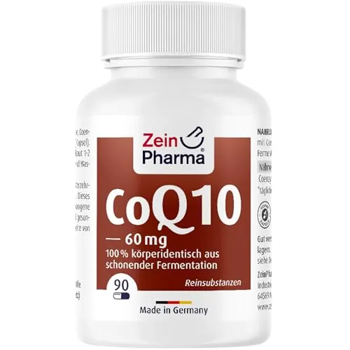 Coenzym Q10 Kapseln 60 mg - Hochwertige Antioxidantien - Coenzym Q10 Kapseln, pflanzlich und vegan, bieten starke antioxidative Eigenschaften und unterstützen das Immunsystem. Ideal zur Bekämpfung von oxidativem Stress und Zellalterung.