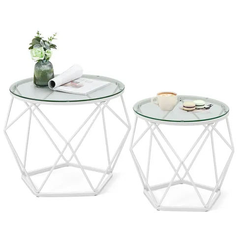 Produktbild VASAGLE Couchtisch Set – Stilvolle Beistelltische mit abnehmbarer Tischplatte