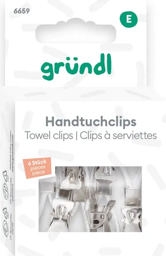 Gründl Handtuchclips 6 Stück