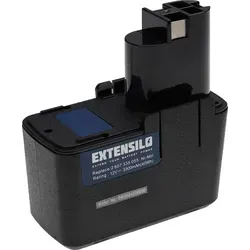 EXTENSILO Akku Ersatz für Bosch 261091405 - 3300 mAh NiMH 12V - Zubehör für Elektrowerkzeug: Hochleistungs-Akku mit 3300 mAh für längere Betriebszeiten und hohe Kompatibilität. Ideal als Zweitakku für Bosch-Werkzeuge.