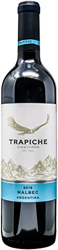 Trapiche Malbec 2023 - Bodegas Trapiche Mendoza - Kraftvoller argentinischer Rotwein aus Mendoza, reift 12 Monate in Eichenfässern. Intensives Fruchtaroma und ausgezeichnete Bewertungen machen ihn zum idealen Begleiter für Gegrilltes.