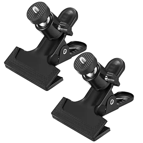 Stück Klemmhalter, Kamera Blitz Halterung Set, 360 Grad Kamera Klemme Clips, Klemmstativ Blitzschiene Montage Adapter mit 1/4