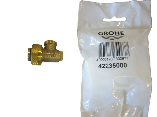 GROHE Eckventil 42235000 - Wasserhahnventileinsätze, langlebig und robust mit 5 Jahren Herstellergarantie für zuverlässige Leistung.