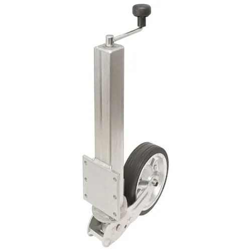 500kg Automatik Schwerlast Stützrad für PKW-Anhänger | 4-Kant / 200x50mm Bugrad