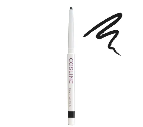 Cosline Cosmetics Kajal wasserfest, langanhaltend, cremig, 25 Farben, intensive Pigmentierung