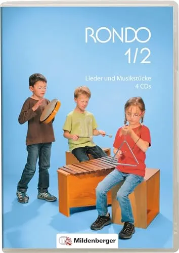 RONDO 1/2 - Lieder und Musikstücke: 4 CD Sammlung - Liederbücher für Piano, Stimme & Gitarre: Entdecken Sie eine vielfältige Sammlung von beliebten Liedern und Musikstücken auf 4 CDs für unvergessliche musikalische Momente.