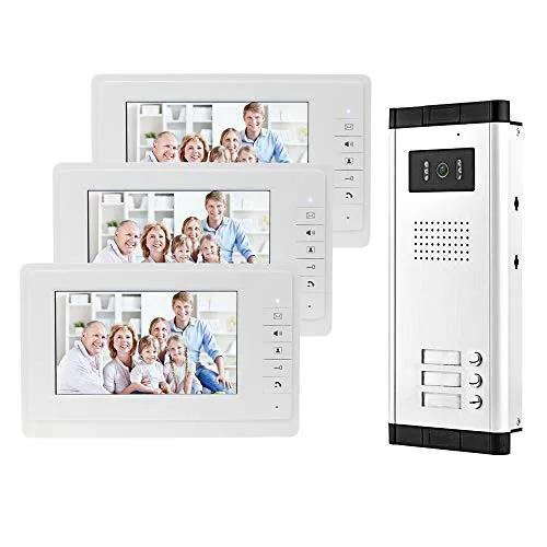 uoweky Video-Türsprechanlage, 7 Zoll mit Nachtsicht