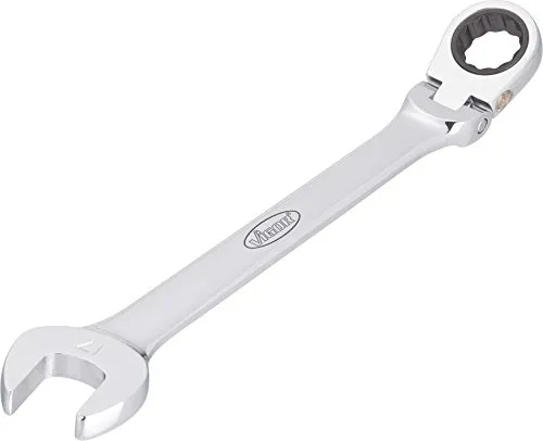 Vigor Gelenk-Ratschen-Ring-Maulschlüssel, Schlüsselweite: 18 ∙ Gesamtlänge: 241 mm, 1 Stück, V2814