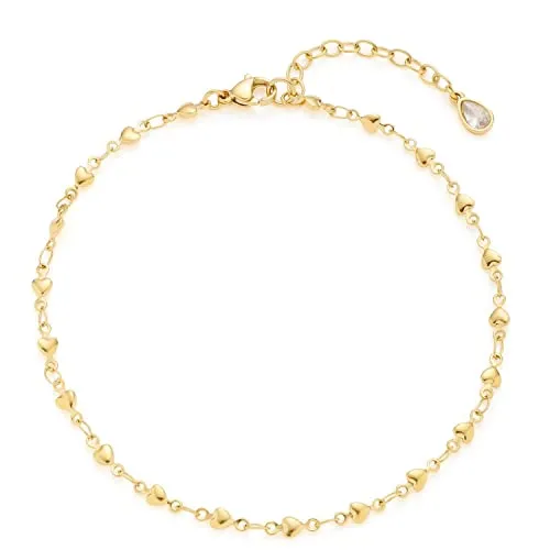 Jewels by Leonardo Fußkette Nana CIAO - Sonstiger Schmuck, elegante Edelstahl-Fußkette in edlem Goldton, perfekt für stilvolle Akzente im Sommer.