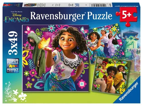 Ravensburger Puzzle 3 x 49 Teile Ravensburger Kinder Puzzle Lasst euch verzaubern! 05657, 49 Puzzleteile
