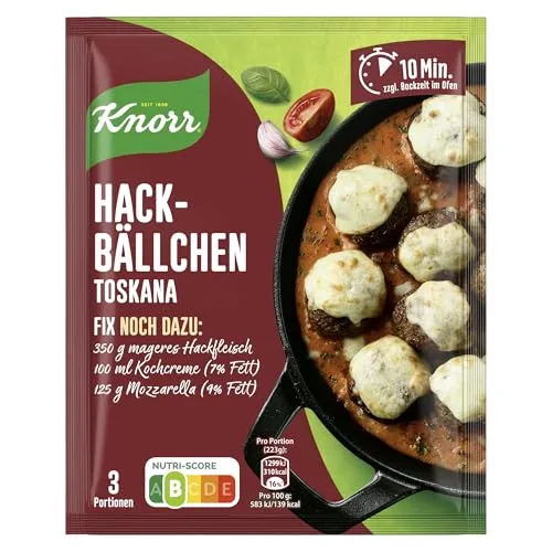 Knorr Fix Würzmischung Hackbällchen Toskana 39 g von Knorr