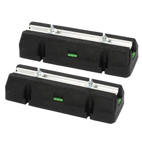 Kältebringer Bodenkonsole Dämpfungssockel für Klimaanlage und Wärmepumpe - Haushaltsgroßgeräte - Robuste Antivibrationsfüße aus Gummi mit Wasserwaage, ideal für stabile Installation und belastbar bis 420kg.