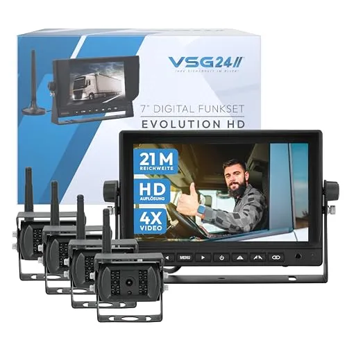 VSG24 9“ Evolution HD XL Funk Rückfahrsystem