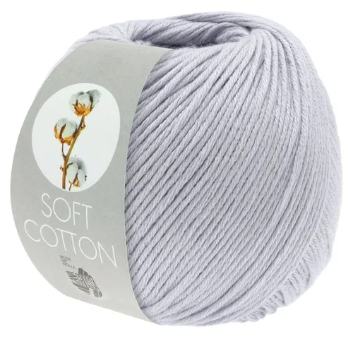 LANA GROSSA SOFT COTTON Häkelwolle, 140 m (weiches, vielseitiges Garn für höchsten Tragekomfort), 50 g