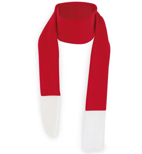 Fries Kostüm Nikolausschal Schal Weihnachtsschal 190 cm Rot Weiß, 190 cm Lang