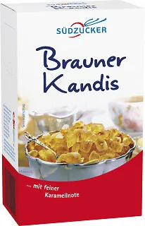 Südzucker Brauner Kandis 500g - Zucker, ideal zum Süßen von Heißgetränken und für besondere Desserts, verleiht einen aromatischen Karamellgeschmack.