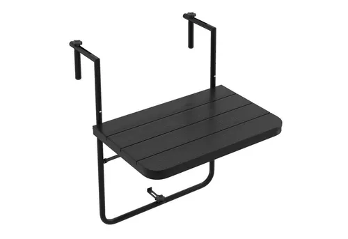 COSTWAY Balkonhängetisch klappbar, 3-stufig verstellbar