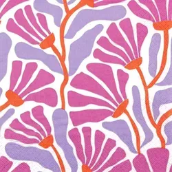 Serviette Retro Bloom 20tlg. Papier Bunt in orange von Carl Dietrich